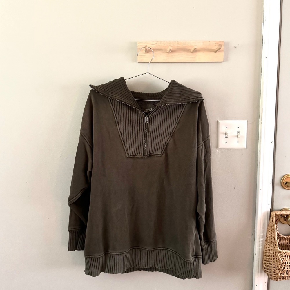 aerie down to earth quarter-zip